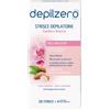 Perfetti Van Melle Depilzero Strisce Depilatorie Gambe e Braccia Orchidea e Olio di Mandorle 20 pezzi