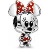 Generic Ciondolo Minnie Mouse Disney in argento Sterling 925, compatibile con braccialetti Pandora e altri braccialetti a ciondolo britannici, Metallo