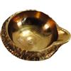 Terrapin Trading Ltd Set Di 2 Kuber Ottone Lampada Olio Divas Diya Indù Puja Tempio Bruciatore Jyoti