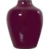 DRW Vaso da tavolo in metallo smaltato in rosa scuro 21x21x28 cm