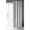 Eurofirany Pierre Occhielli-1 Pz. Tenda Termica Isolante in Velluto, Opaca, Oscurante, per cameretta, Soggiorno, Poliestere, Grigio Chiaro, 140x250 cm