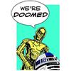 Komar Quadro da Parete Star Wars Classic Comic Quote Droids, per cameretta dei Bambini, Decorazione, Stampa Senza Cornice Disponibile in 3 Misure, Multicolore, WB114-50x70