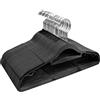 ABHENG Grucce in plastica, 30 Pezzi, Durevole,robuste, resistenti, Salvaspazio, Antiscivolo, Gancio girevole 360°, Ideato per T-shirt, Cappotti, Abiti, Camicette, Pantaloni, Giacca,Nero, APY0330B