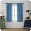 GIRASOLE HOME Coppia Tende Barbados Termiche Totalmente Oscuranti 2 Pannelli da 70x150cm con Tasca, Denim