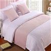 BAMCQ Bed Runner Letto Runner Runner da letto Biancheria da letto per hotel di alta qualità in velluto letto asciugamano coda letto bandiera fine letto tappetino copriletto strisce decorative rosa _50cmx24