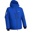 Pioneer Camp Giacche da sci da uomo impermeabili invernali con tasche, Blu, S