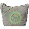 Macha borse etniche per le donne borsa stile etnico signora tutti i giorni Crossbody borse a tracolla cotone bohemien, Verde, Width: 30 cm Height: 24 cm. Gusset: 6 cm