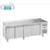 Forcold - Tavolo Frigo Refrigerato, Temp. -2 +8C, 4 Porte ed Alzatina, con Monoblocco, Sistema plug-in, Classe D, Mod.M-GN4200TN-FC