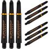Harrows Set di 3 Freccette in SuperGrip Carbon, 9 aste in Totale, Disponibili in 3 Misure, in Materiale Composito di Carbonio