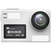 ZiShak telecamera Fotocamera sportiva Impermeabile Anti-Shake Dual Touch Screen WiFi Telecomando Action Camera Sport DV (Size : Add 32 Card, Color : White)