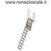 nonsoloscale Scala retrattile richiudibile per soppalco PALCO altezza min cm 201 max cm 325