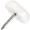 Adsamm PG-N-WH-20-32 32 feltrini in plastica con chiodo, Bianco, Ø 20 mm