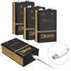 EEMB 9V 650mAh con cavo di ricarica USB 4 Pack Li-polimero di litio batterie ricaricabili per tastiera Microfono Allarme di fumo/rivelatore Chitarra Fotocamere Giocattoli e altro ancora (4)
