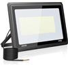 toobettp Faretto LED da Esterno 200W, Faro Led Esterno 20000LM 6000K Bianco Freddo Faretti Led IP66 Impermeabile per Giardino Garage Parcheggio Cortile