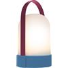 REMEMBER Lampada URI Matz, H 15 cm, Ø 8,5 cm, plastica/metallo verniciato a polvere, portatile, per interni ed esterni, lampada decorativa a batteria per giardino, balcone o soggiorno