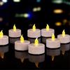 Tappovaly Candele LED Senza Fiamma a Batteria Tea Light 200 Ore Tremolanti Realistiche a Batteria Stagionali per Decorazioni Halloween, Festival, Matrimoni (Confezione da 24 Giallo Caldo)