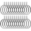 Sunnysam - Anelli in Metallo per Tende, 20 Pezzi, Diametro Interno 45 mm