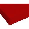 Passione per le tele Lenzuolo sotto con angoli, in tinta unita, 100% cotone Oeko-Tex. lenzuolo con elastico MADE IN ITALY. facile da stirare, lavabile. (matrimoniale, rosso)