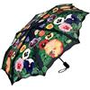 VON LILIENFELD® Ombrello Pieghevole Tascabile Viole del pensiero Apertura e Chiusura Automatica Antivento Portatile Leggero Stabile Colorato Fiore
