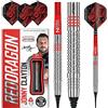 RED DRAGON Jonny Clayton Set di Freccette in tungsteno Professionale Softip Originale da 18 Grammi con Alette e steli