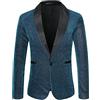 Vestito Uomo Elegante Completo - 2 Pezzi Regular Fit Abiti cerimonia uomo  Elasticizzata per il Tempo Libero Lapel Smoking Blazer per Feste,  Matrimoni