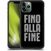 Head Case Designs Licenza Ufficiale Juventus Football Club Fino alla Fine Nero Tipo Custodia Cover Dura per Parte Posteriore Compatibile con Apple iPhone 11 PRO