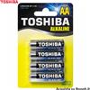 Toshiba Batterie BATTERIE TOSHIBA ALCALINE STILO AA MODELLO LR6 - BLISTER DA 4 PZ
