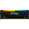 Kingston Ram DIMM DDR4 8GB Kingston Fury Beast RGB 3600Mhz CL17 1.35V [KF436C17BB2A/8]