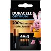 DURACELL OPTIMUM AA B4 4 PEZZI