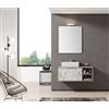 Leroy Merlin Mobile da bagno sotto lavabo Petra bianco L 100 x H 40 x P 45.5 cm 1 cassetto, lavabo non incluso