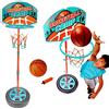 BAKAJI Canestro Basket a Piantana Giocattolo per Bambini con Altezza Regolabile Fino a 120 cm e Base Riempibile Playset Sport da Esterno Giardino e Interno Pallone e Gonfiatore Incluso