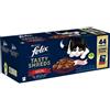 Purina Felix Sfilaccetti Rustici Mixed Selection Multipack 44x80 gr 11x Manzo 11x Pollo 11x Anatra 11x Tacchino - 1° ORDINE? 20% di sconto SU BRAND ESCLUSIVI, codice BZR20