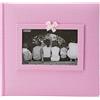Pioneer Photo Albums 200-pocket Tessuto Percalle Telaio Copertura Album portafoto per Stampe 4 da 15,2 cm, Rosa