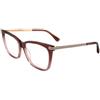 Jimmy Choo Jc353 Occhiali, Shaded Burgundy Pink, 53 Donna