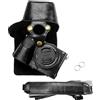 kinokoo Custodia per Fotocamera Compatibile per Sony A6000 A6300 e Custodia Protettiva per Obiettivo in Pelle A6300 con Custodia da 16-50mm (nero)