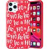 Yoedge Natale Cover per iPhone SE 2022/SE 2020/7/8 4,7, Custodia in Silicone Ultra Sottile Rosso con Cartoon Natalizie Disegni, Morbida Antiurto Protettiva Case per iPhone 7, Babbo Natale 4