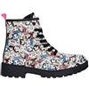 Geox J Casey Girl D, Stivaletti Bambine e ragazze, Multicolore (White/Multicolor), 37 EU