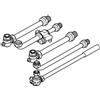 Hermann-Duval 0020142535 Kit Raccordi in Linea con Rubinetti per Master e Eura, Bianco