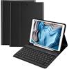 HOTLIFE Custodia Tastiera per iPad 10.2 7a Generazione 2019/8a Gen 2020/9a Gen 2021/iPad Pro 10.5/iPad Air 3, Magnetica Cover con Staccabile Bluetooth Wireless Layout Italiana Tastiera(Nero)