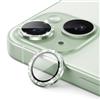 JETech Lente Fotocamera Protettiva per iPhone 15 6,1 Pollici e iPhone 15 Plus 6,7 Pollici, Bling Glitter Individuale 9H Vetro Temperato Anello di Metallo Cover, HD Chiaro, Pacco da 2 (Verde)