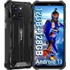 OUKITEL WP32 Rugged Smartphone - 12GB(4+8) RAM + 128GB ROM/1TB Telefono Indistruttibile Android 13-6.0 HD+ 6300mAh Akku Cellulare Impermeabile IP68 20MP + 5MP Dual Camera/Face ID/NFC/OTG/GPS