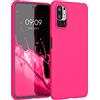 kwmobile Custodia Compatibile con Xiaomi Redmi Note 10 5G Cover - Back Case per Smartphone in Silicone TPU - Protezione Gommata - rosa shocking