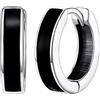 Silvora Orecchini a 10mm Cerchio Piccolo Argento S925 con Simbolo Infinito/Rune/Teschio/Celtico/Occhio di Horus Colore Argento Retrò Gioielli Regalo