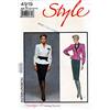 Simplicity Pattern SS8841R5 Misses' Wide or Slim Leg Pull-on Pants SS8841R5-Cartamodello per Pantaloni da Donna con Gamba Larga o Sottile, R5 (14-16-18-20-22)