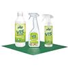 VIS PROFESSIONAL KIT VIS CASA AMMORBIDENTE PROFUMATORE DETERGENTE MULTIUSO PANNO CARBONIO GREEN FIORI BIANCHI 1000ML 500ML 750 ML