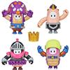 Fall Guys: Ultimate Knockout Official Grab The Crown - Action figure articolate da 10 cm, confezione da 4 con accessorio corona dorata