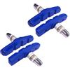 cyclingcolors 4x pattini freno bici 60mm V-BRAKE ganasce pastiglie con vite bicicletta freni ricambio, blu