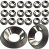 Universal Hardware Rondelle a testa svasata M4 M5 M6 in solido metallo, rondelle di finitura in acciaio inox di grado marino A4