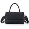 Carlheim Women's Shoulderbags Classis Genuine Leather, Black