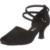 Diamant Donna Latina Scarpe da Ballo 027-064-040, Standard, Nero, 41 1/3 EU